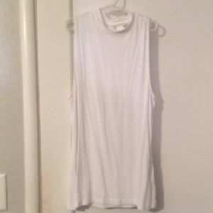 White Collared tank top